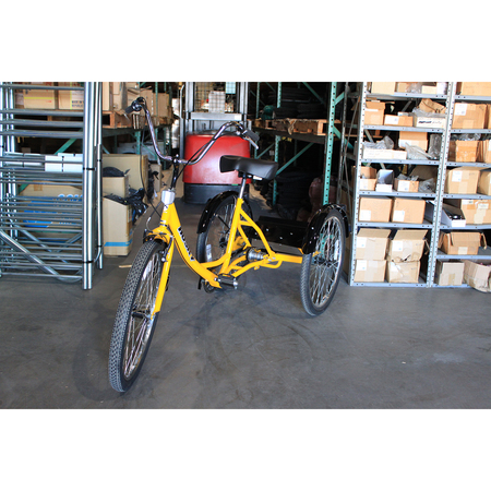 Husky Bicycles Industrial Tricycle, 600 lb Capacity, 26" Wheels, Black, Platform 160-334